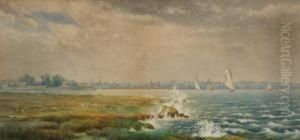 Sailing In New York Harbor by Robert J. Pattison