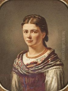 Halbportrait Einesjungen Madchens