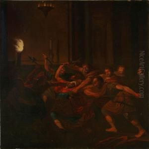 Knud Den Helliges Drab I Sankt Albani Kirke I Odense I Ar1086 by Erik Pauelsen