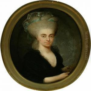 Portrait Of Catharina Marie Reiersen by Erik Pauelsen