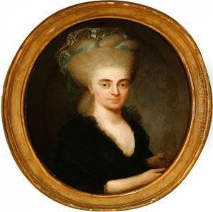 A Portrait Of Catharinamarie Reiersen by Erik Pauelsen