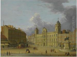 A View Of Old Northumberland House, London by John Paul