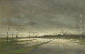 Paysage Au Crepuscule by Charles Pauli
