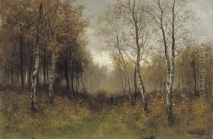 A Walk In The Birch Forest by Charles Pauli