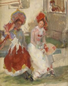 I Vanthallen - Sittande Kvinnor by Hanna (nee Hirsch) Pauli
