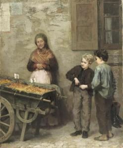 Buying Fruit by Fritz Paulsen