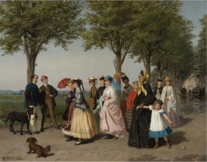 The Ladies' Promenade by Fritz Paulsen