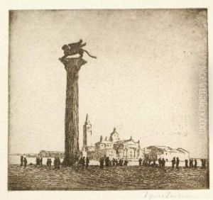 Ansicht Von Venedig Mit Dem Markusplatz by Ingwer Paulsen
