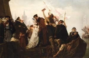 Terugkeer Van De Ballingen Van De Hertog Van Alba by Ferdinand Pauwels