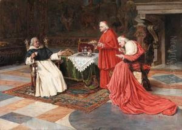 Cardinals Enjoying Tea - view 1