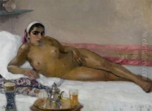 Petite Danseuse Mauresque Au Repos by Elie Anatole Pavil
