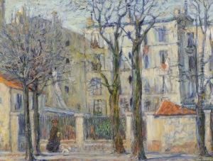 Boulevard De L'observatoire A Paris by Louis Claude Paviot