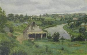 Pakhra River, Near Podolsk by Konstantin Pavlovich Levin