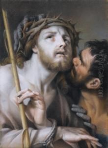 Christ Crowned With Thorns by Francesco Pavona De Udine
