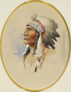 Sioux Chief by Edgar Samuel Paxson