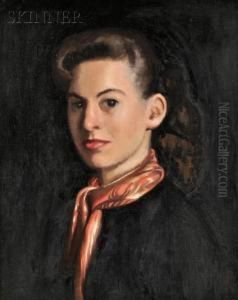 Young Woman In Profile by William Macgregor Paxton