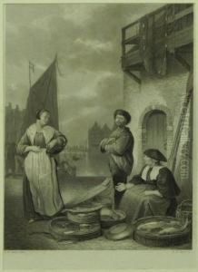 Die Fischhandlerin by Albert Henry Payne
