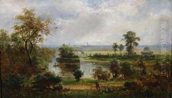 Distant View Of Oxford From Iffley - view 1