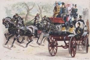 Meet Of Four In Hand Club In Hyde Park by Harry Payne