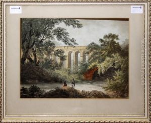 Fishermen By An Aqueduct