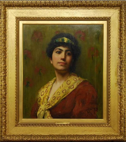 Woman With Yellow Scarf - view 1