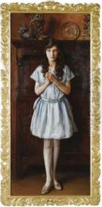 Portrait Of A Young Woman by Ralph Peacock