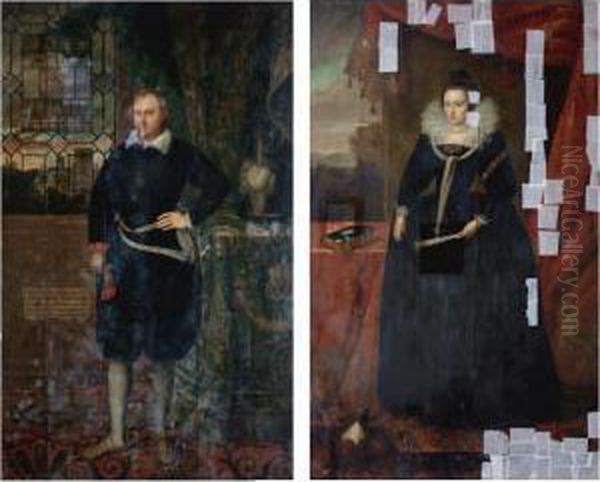 Portrait Of Sir George Fermor (died 1612); And Mary His Wife (died 1628) - view 1