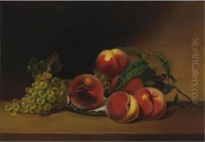 Peaches And Grapes by Margaretta Angelica Peale