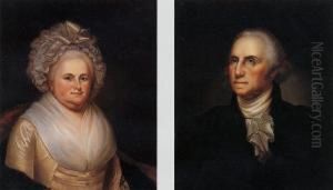 George And Martha Washington: A Pair Of Portraits by Mary Jane Peale