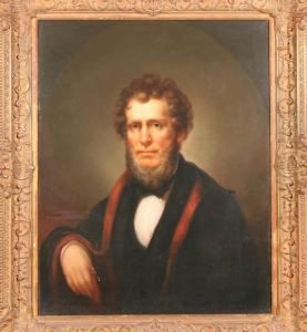 Portrait Of A Bearded Gentleman With A Red Scarf