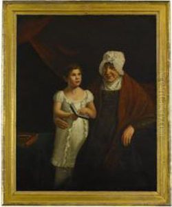 Portrait Of Little Girl And Her Grandmother by Sarah Miriam Peale