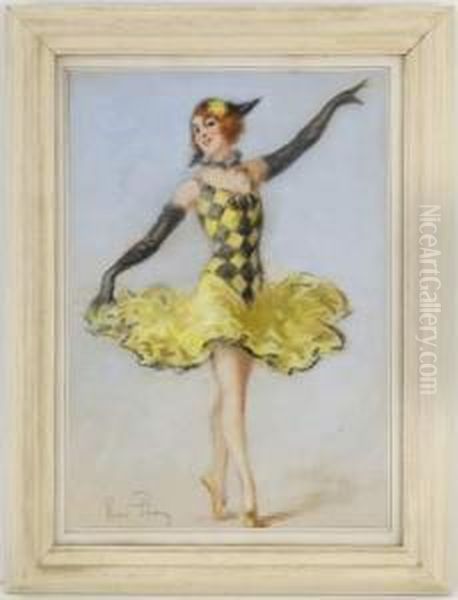 Balerine En Jaune Et Noir - view 1