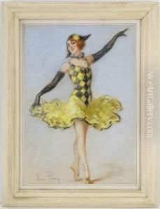 Balerine En Jaune Et Noir