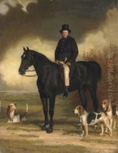 Portrait Of Arthur S. Brook, Master Of The Bexhill Harriers by Pearce, Stephen