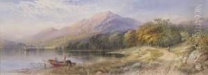 Figures In A Boat Beside Loch Katrine