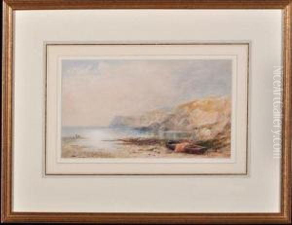A Small Fishing Boat Drawn Up On A Beach - view 1