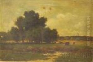Summer Landscape With Cows by William Pearson