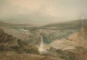 Distant View Of Snowdon, From Moel Hebog by William Pearson