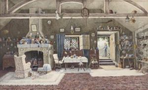 A Cottage Interior by Elizabeth Pearson-Dalby