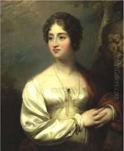 Portrait Of Mrs. Amedroz, Nee Thornton by Thomas Peat