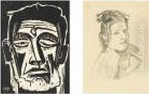 Kopf Eines Seemannes (kruger H269) by Hermann Max Pechstein