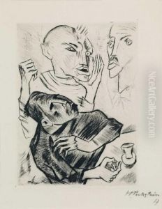 Heidenstamm Iv by Hermann Max Pechstein