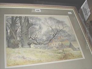 Landscape With Sheep And A Farm by John Pedder