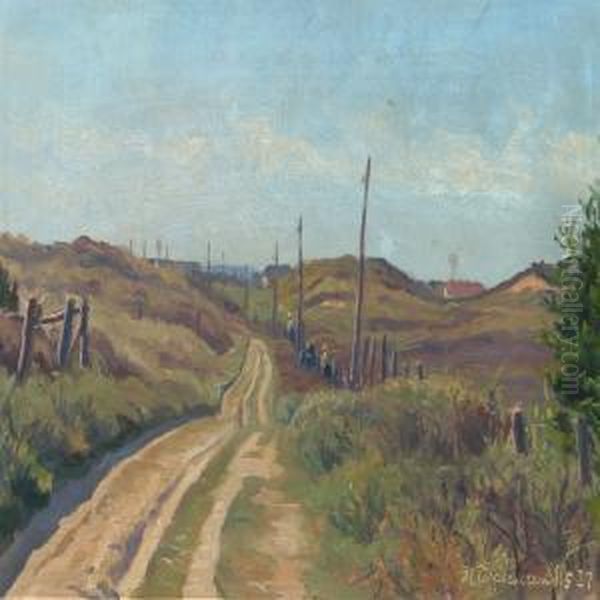 Landscape With Gravel Road - view 1