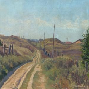 Landscape With Gravel Road by Holger Topp Pedersen
