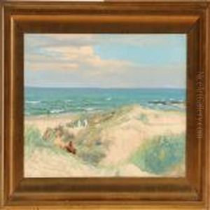 Summer Day On Abeach At The North Sea Coast by Holger Topp Pedersen