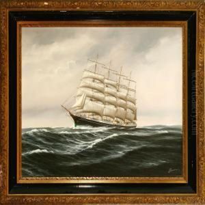 Ship Portrait Of The Danish Training Ship Kobenhavn
