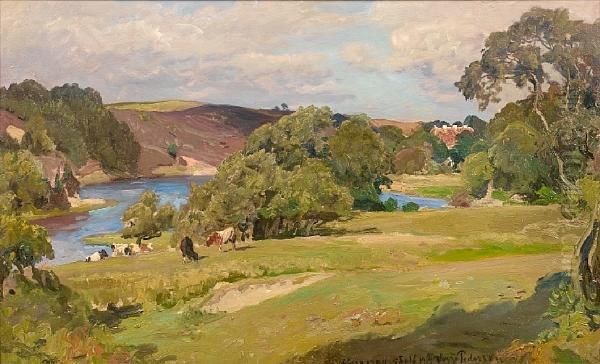 Cattle In A Landscape - view 1
