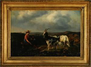 Mother And Child On The Moor by Vilhelm Thomas Pedersen