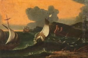 Marina Con Tempesta by Bartolomeo Pedon